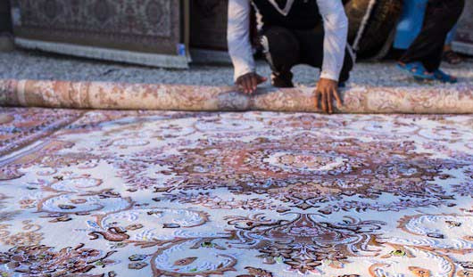 روش اصولی لول کردن قالی در قالیشویی ظفر